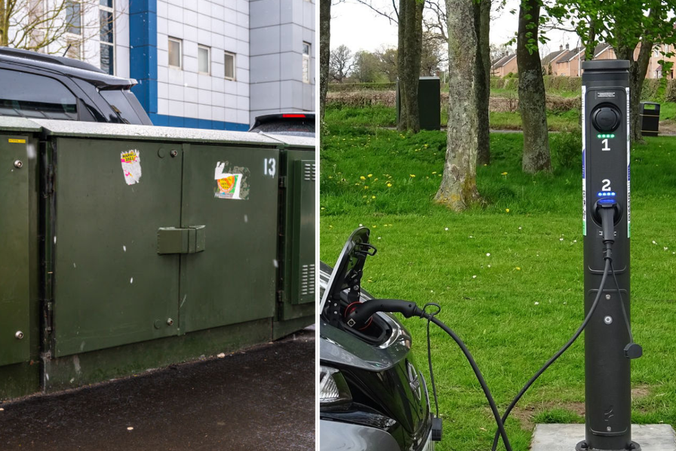 Green cabinet and electric charger