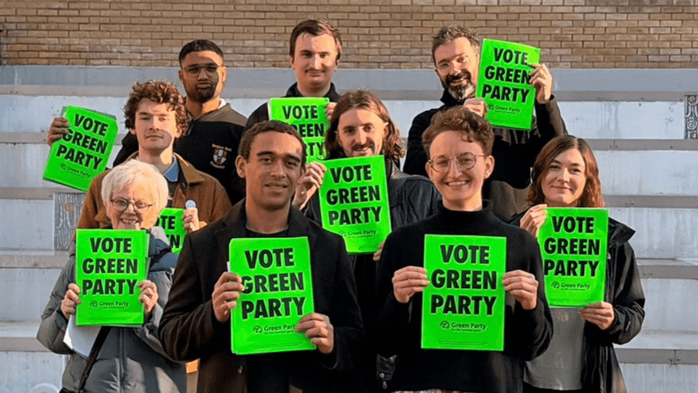 Green party campaigning