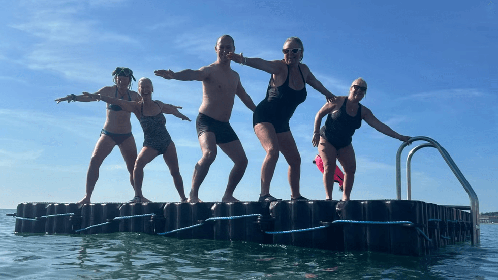 Greenhill Beach rafts