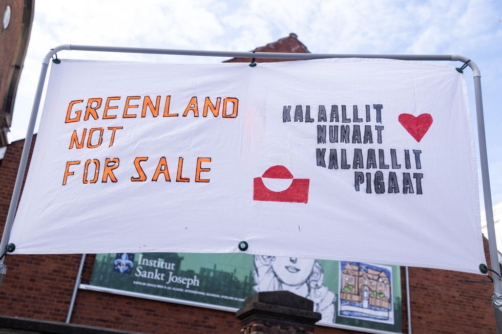 Greenland not for sale sign