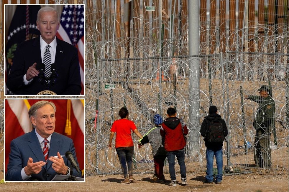 Greg Abbott has disagreed with Joe Biden about the crisis on the US-Mexico border
