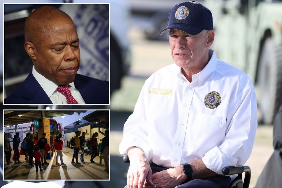 Greg Abbott has taken aim at Eric Adams over the migrant crisis