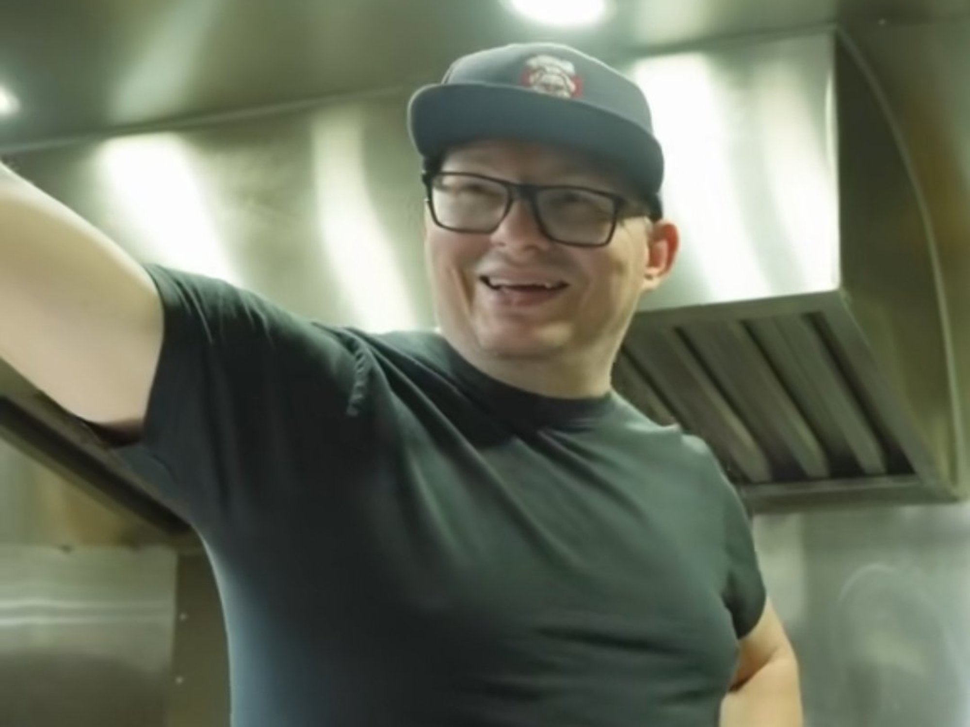 Greg Olejarka in food truck