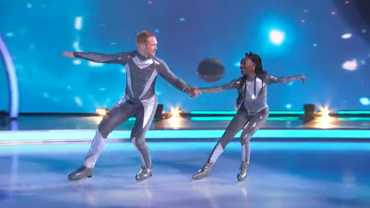 Greg Rutherford and Vanessa James