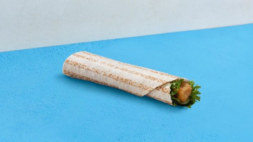 Greggs Fish Finger Wrap