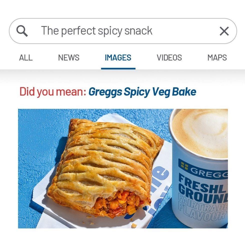 Greggs Spicy Veg Bake