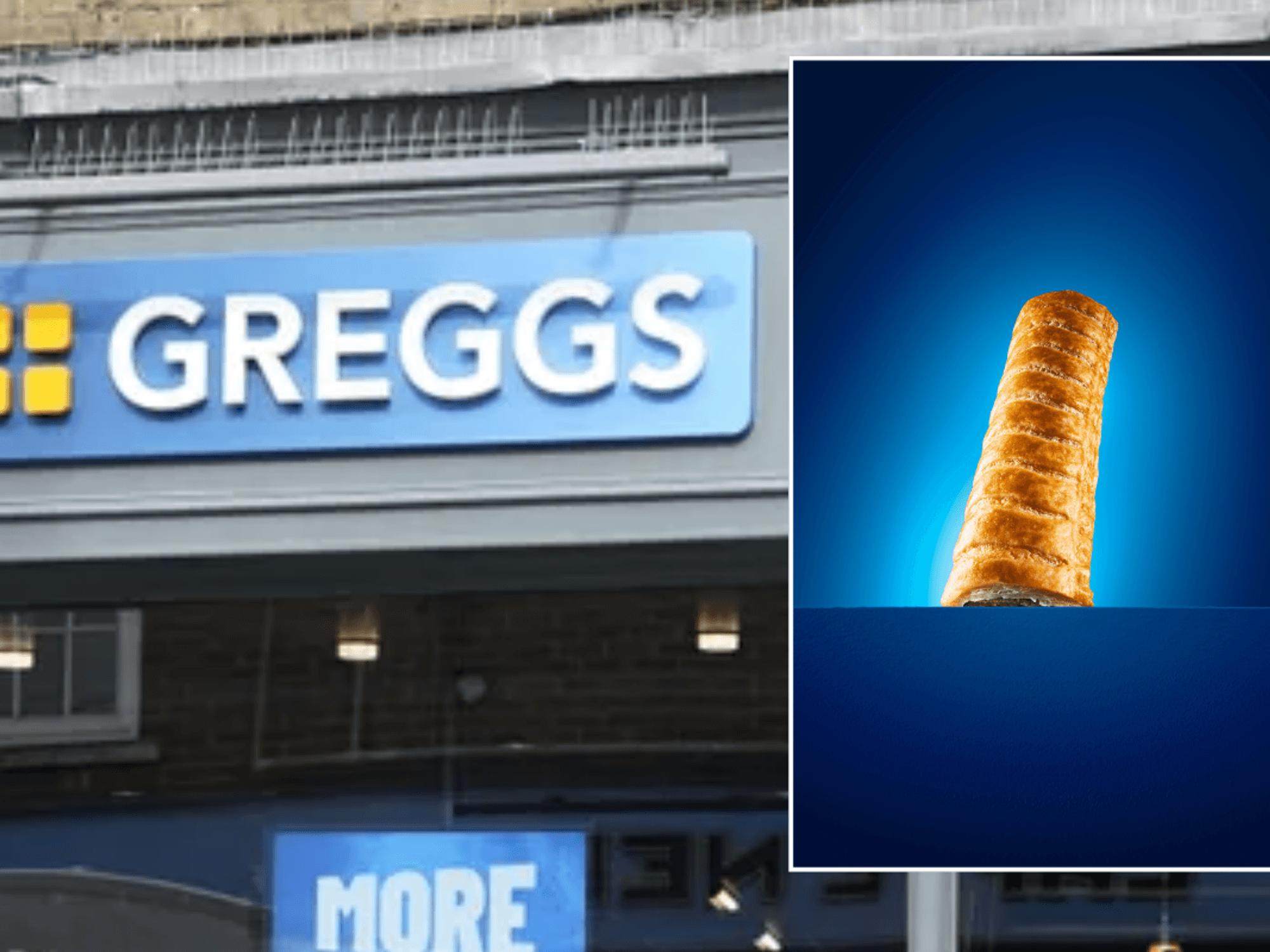 Greggs store / Greggs chicken roll