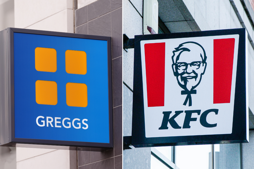 Greggs store / KFC store