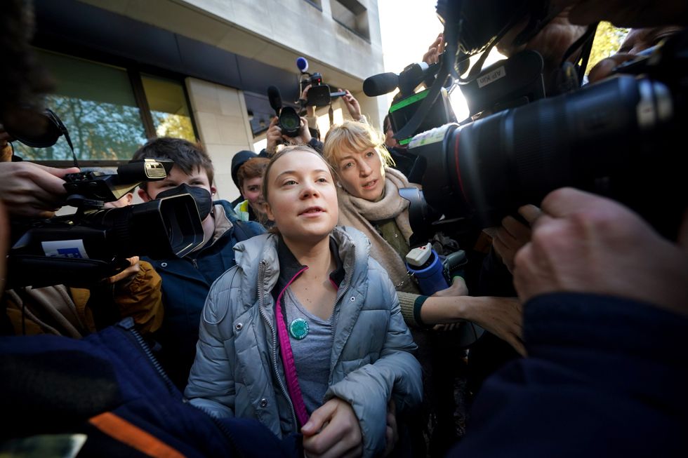 Greta Thunberg attends Westminster Magistrates Court