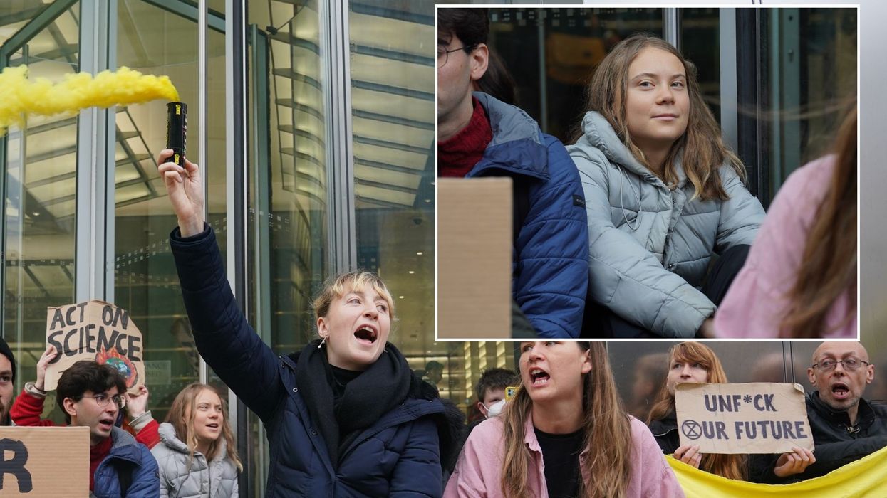 Greta Thunberg has been spotted joining campaigners again in London just two days after she was arrested while demonstrating at a Fossil Free London protest
