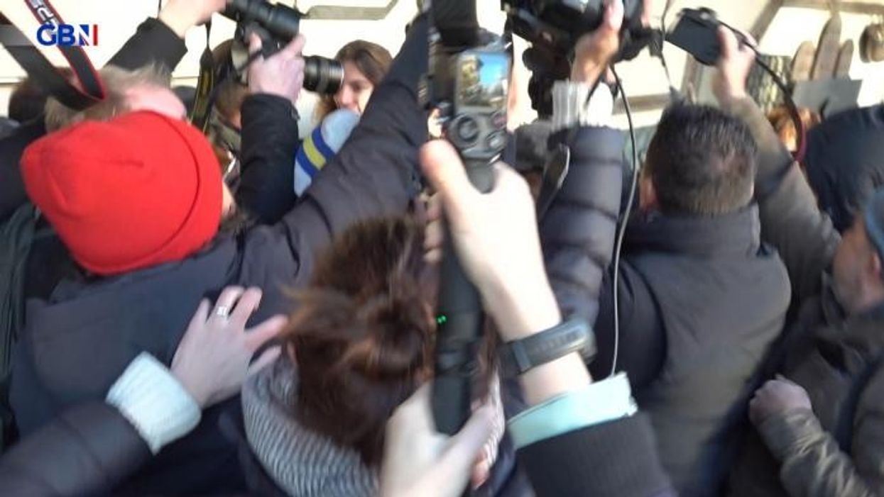 Greta Thunberg runs away from crowds after pleading not guilty to public order charge