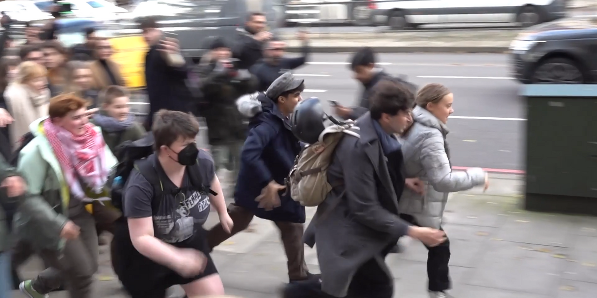 NextImg:Greta Thunberg runs away from crowds after pleading not guilty to public order charge
