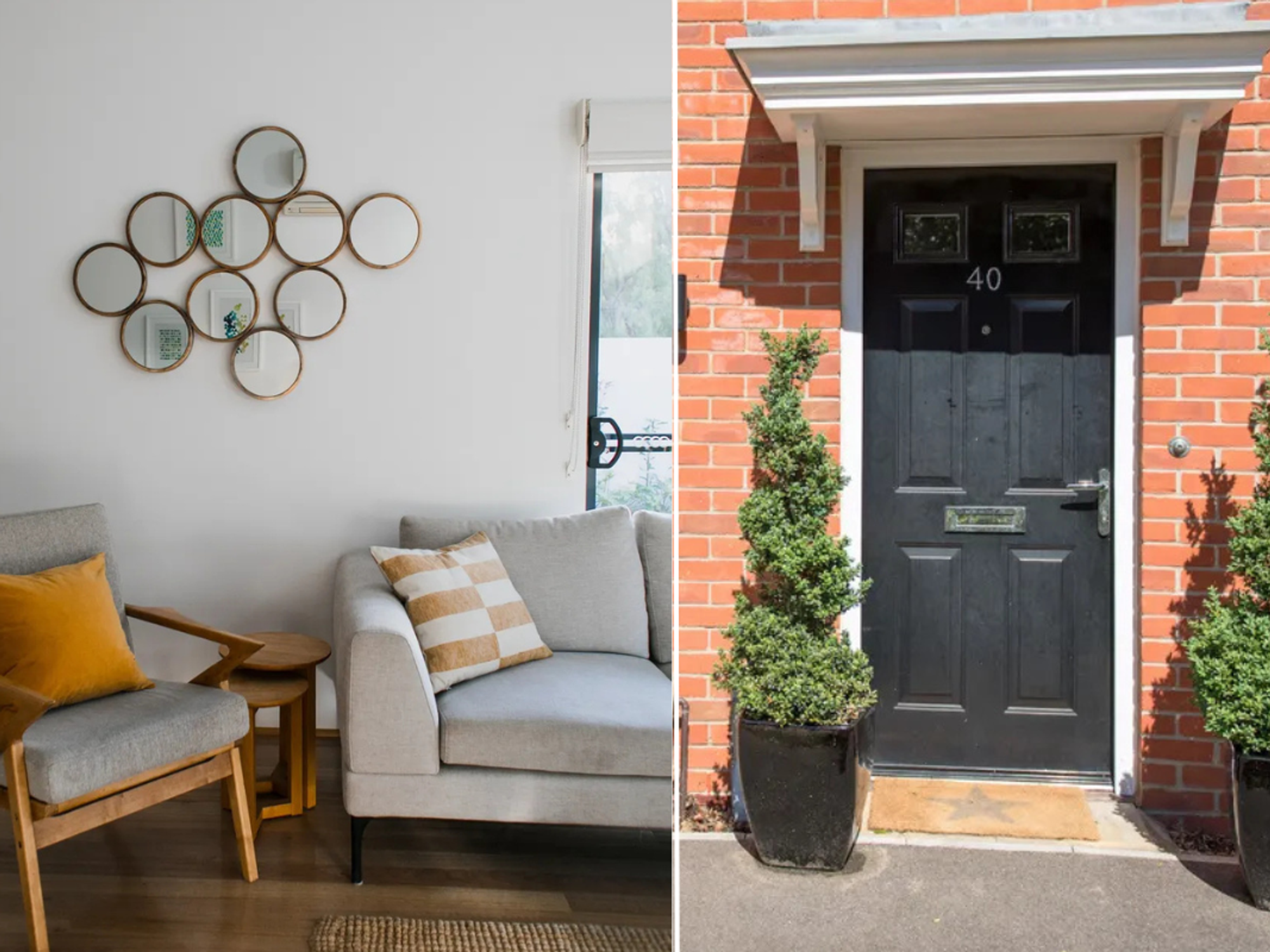 Grey interior / property front door