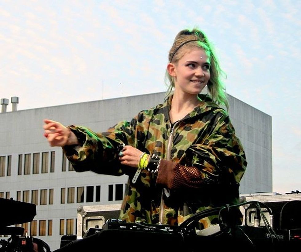 Grimes performing in 2012