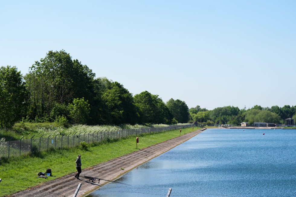 Grimsbury reservoir in Banbury, Oxfordshire