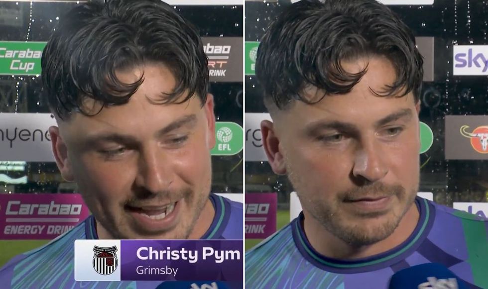 Grimsby star Christy Pym admitted he was 'half-fuming' after helping knock United out
