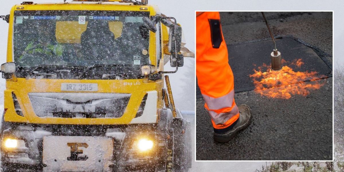 Gritters deployed to protect melting roads amid ‘extreme weather conditions’ across UK Gritters deployed to protect melting roads amid ‘extreme weather conditions’ across UK