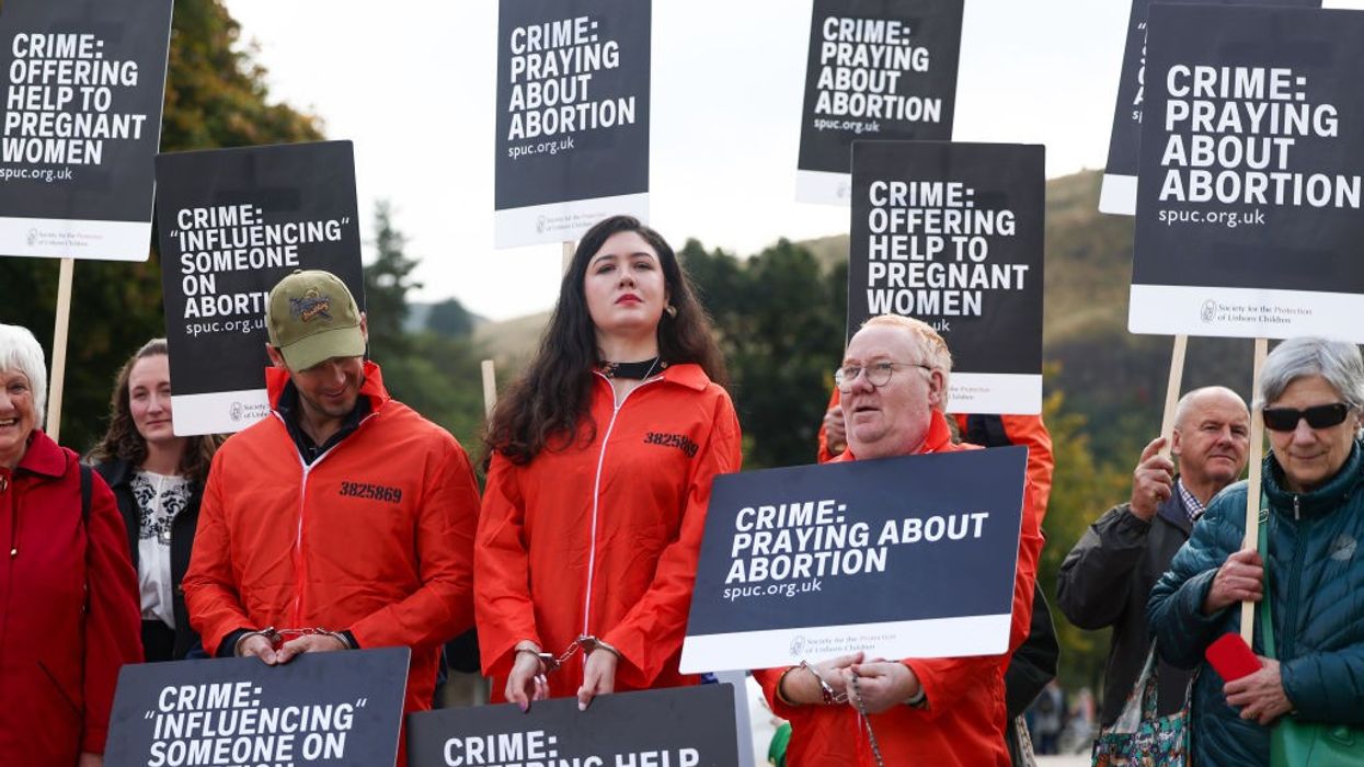 Group protesting safe access zones