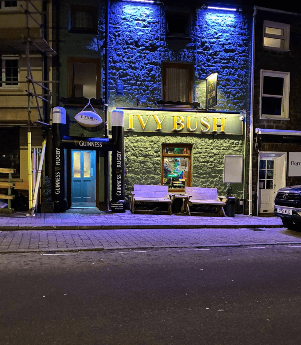 Guinness inflatable rugby posts Wales