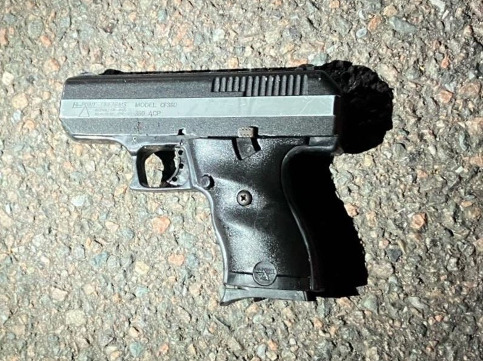 Gun found at the scene