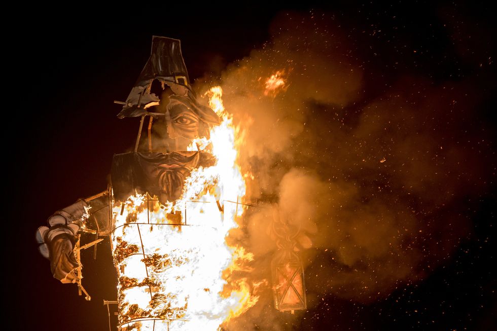 Guy Fawkes effigy