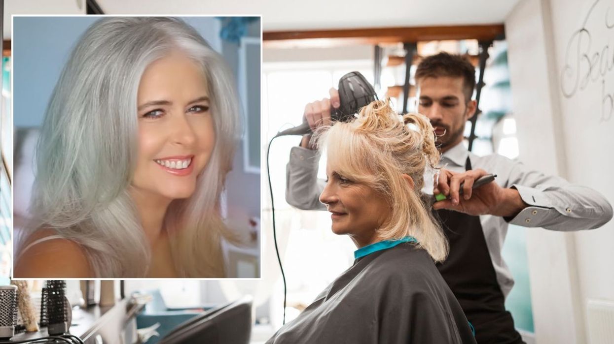 Hair model / Hairdresser doing a woman's hair