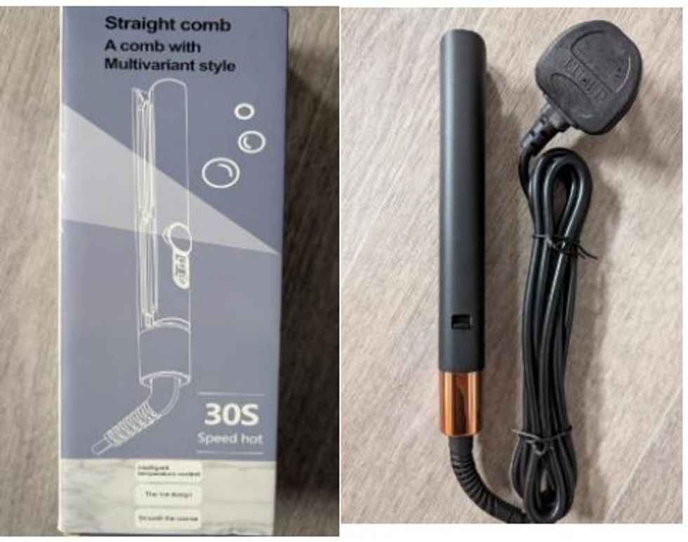 Hair Straightener WT-056 with Black Protective Glove