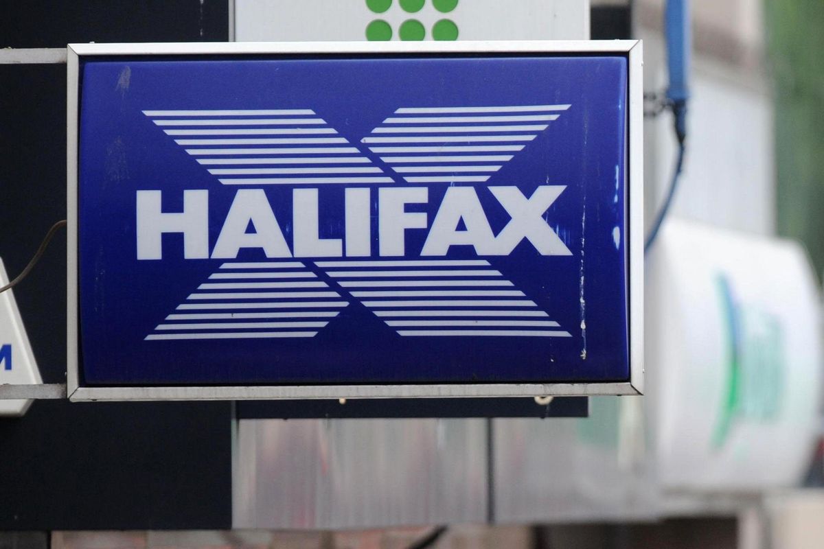 Halifax logo outside of bank branch