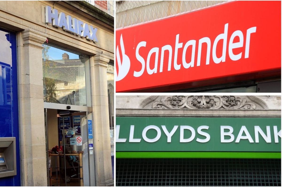 Halifax, Santander and Lloyds Bank