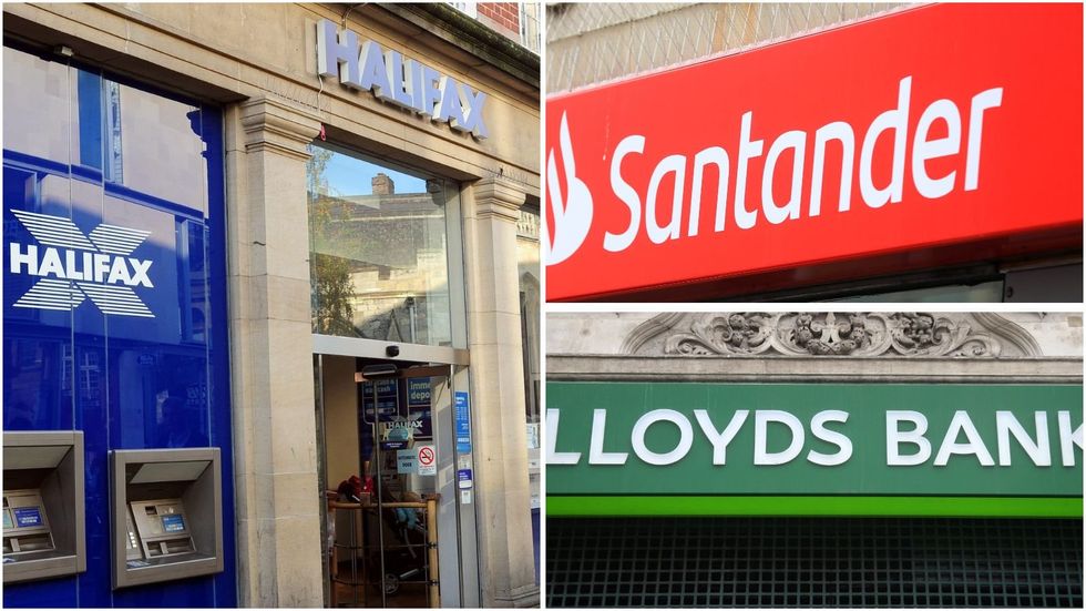 Halifax, Santander and Lloyds Bank