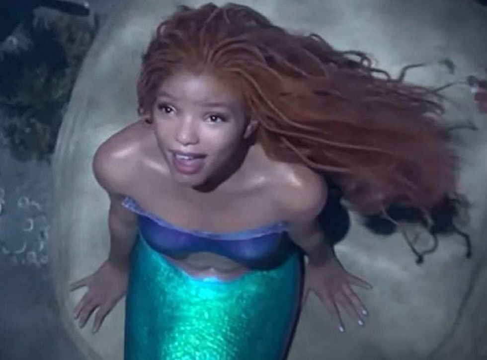 Halle Bailey takes on the main role in The Little Mermaid.