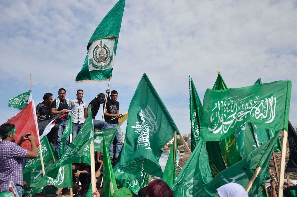 Hamas flags
