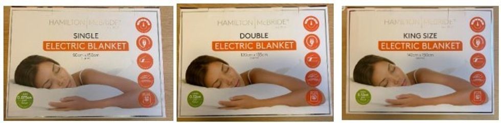 Hamilton McBride Single, Double and King Size Electric Blankets
