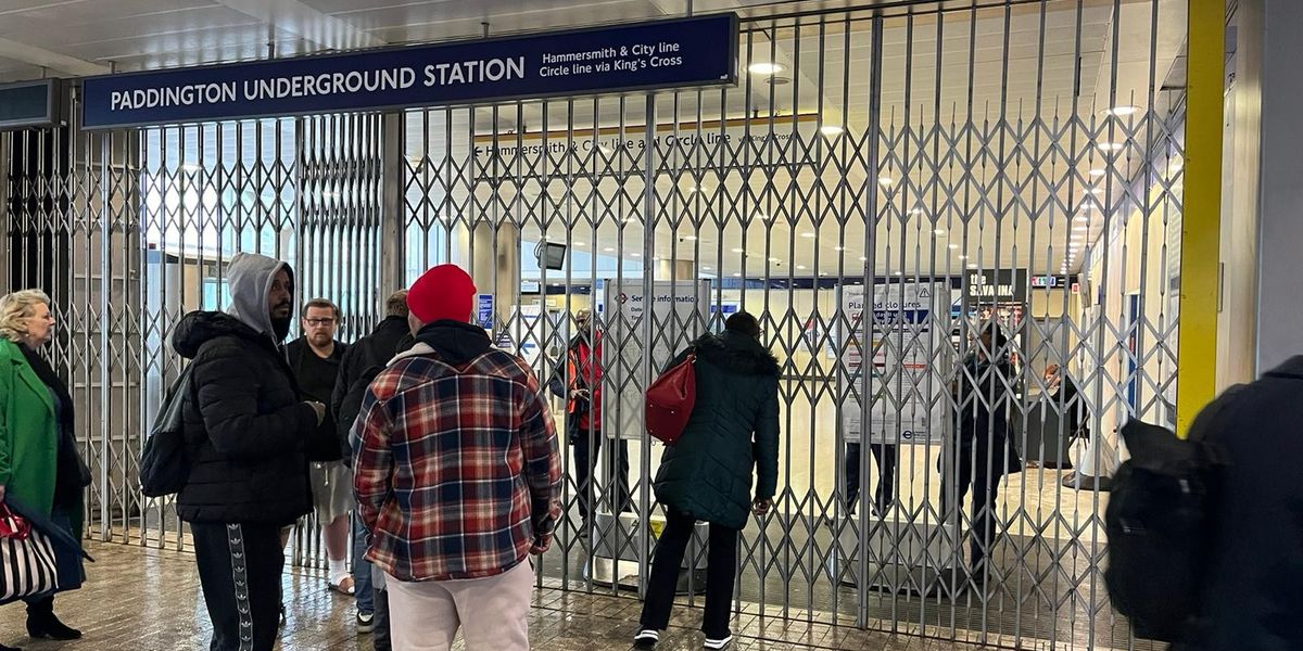 NextImg:London's Paddington Station forced to close after two tube lines 'SUBMERGED' due to heavy flooding