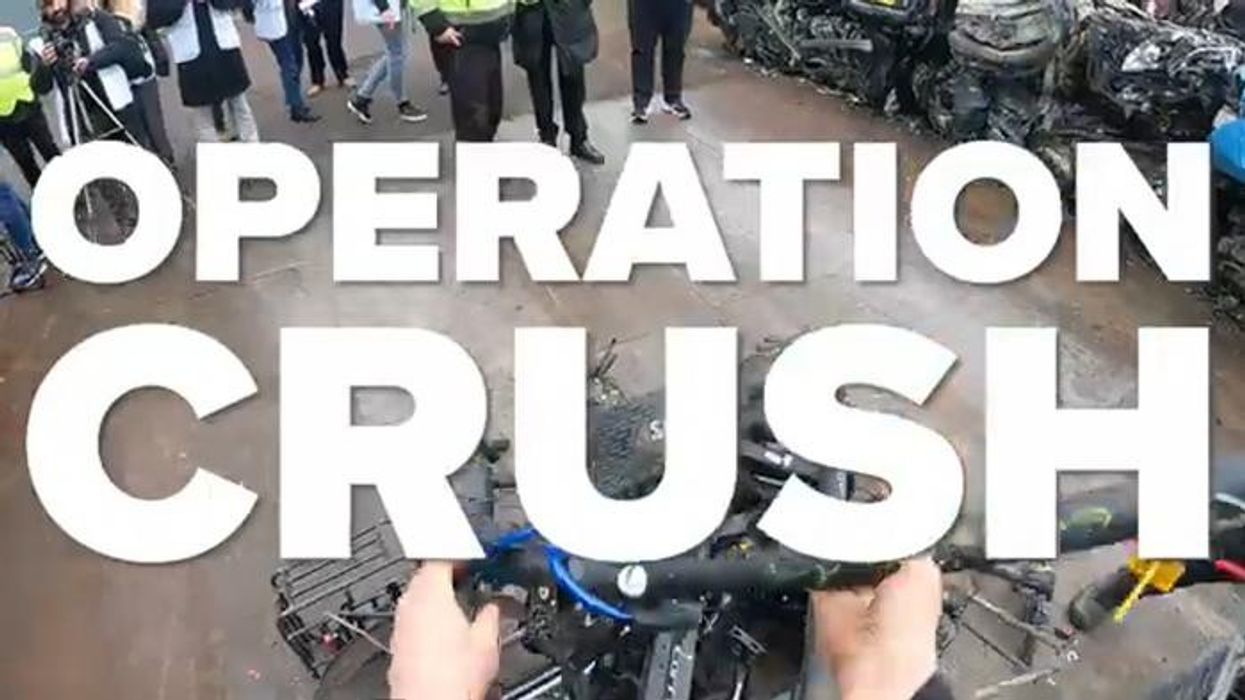 New powers see e-bikes and e-scooters 'crushed and destroyed' by police amid crackdown