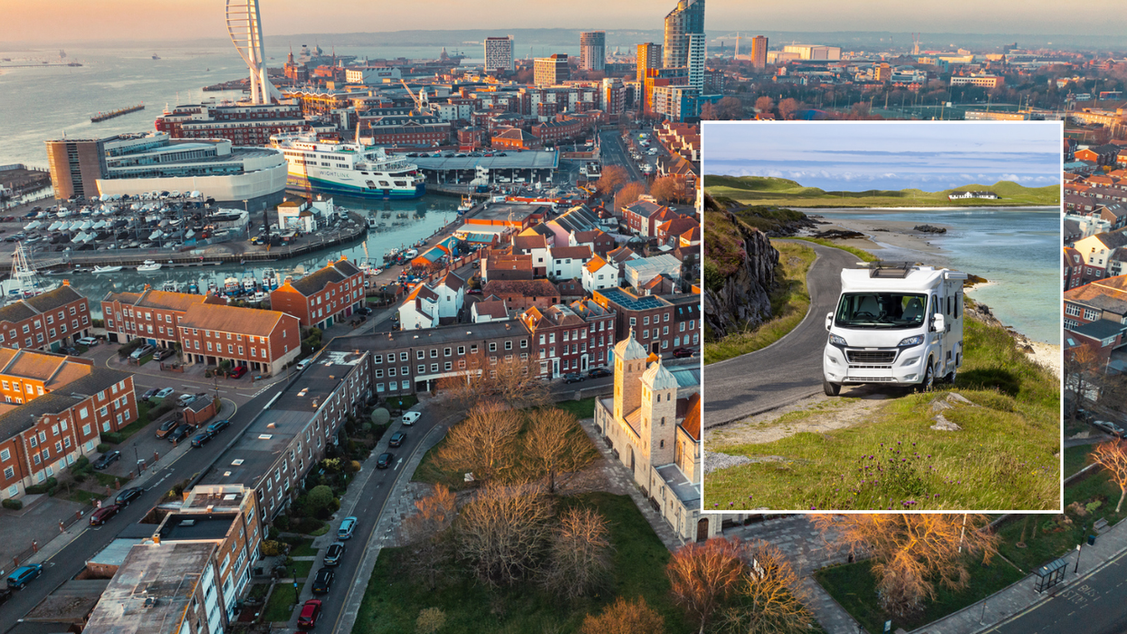 Hampshire region and motrohome