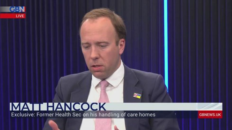 Matt Hancock confirms he is writing book on pandemic and plugs it several times during GB News interview