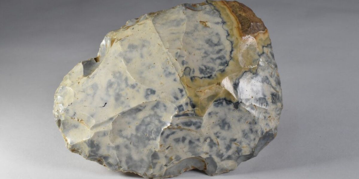 NextImg:Dumper driver finds incredible 60,000-year-old prehistoric handaxe on tea break