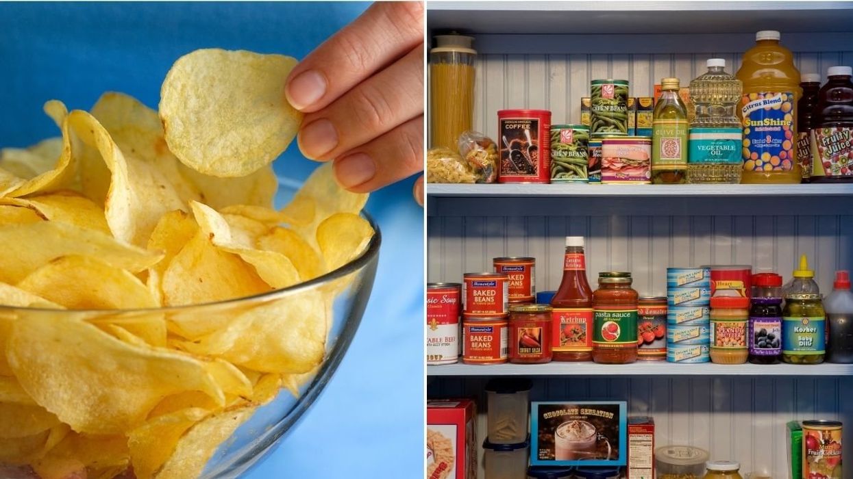 HANDFUL OF CRISPS AND PANTRY STAPLES