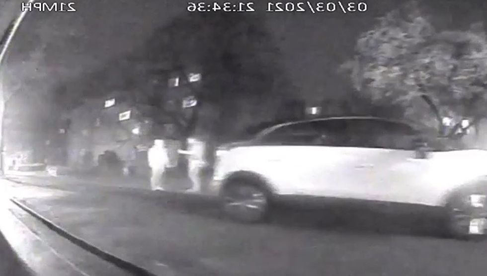 Handout CCTV dated 03/03/21 issued by the Metropolitan Police of Wayne Couzens speaking to Sarah Everard by the side of the road in Poynders Court, South London. The 48-year-old former Metropolitan Police officer appeared at the Old Bailey in London, on Wednesday for the first day of a two-day sentence hearing after pleading guilty to the kidnap, rape and murder of Sarah Everard. Issue date: Wednesday September 29, 2021.