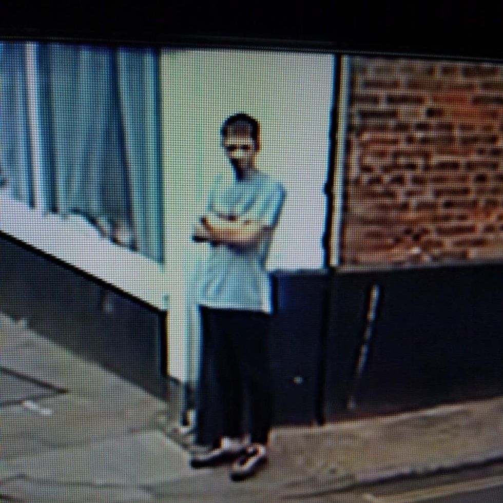 Handout CCTV image issued by Lincolnshire Police of a man they want to question over the death of nine-year-old Lilia Valutyte, who was fatally stabbed in Boston, Lincolnshire, on Thursday.