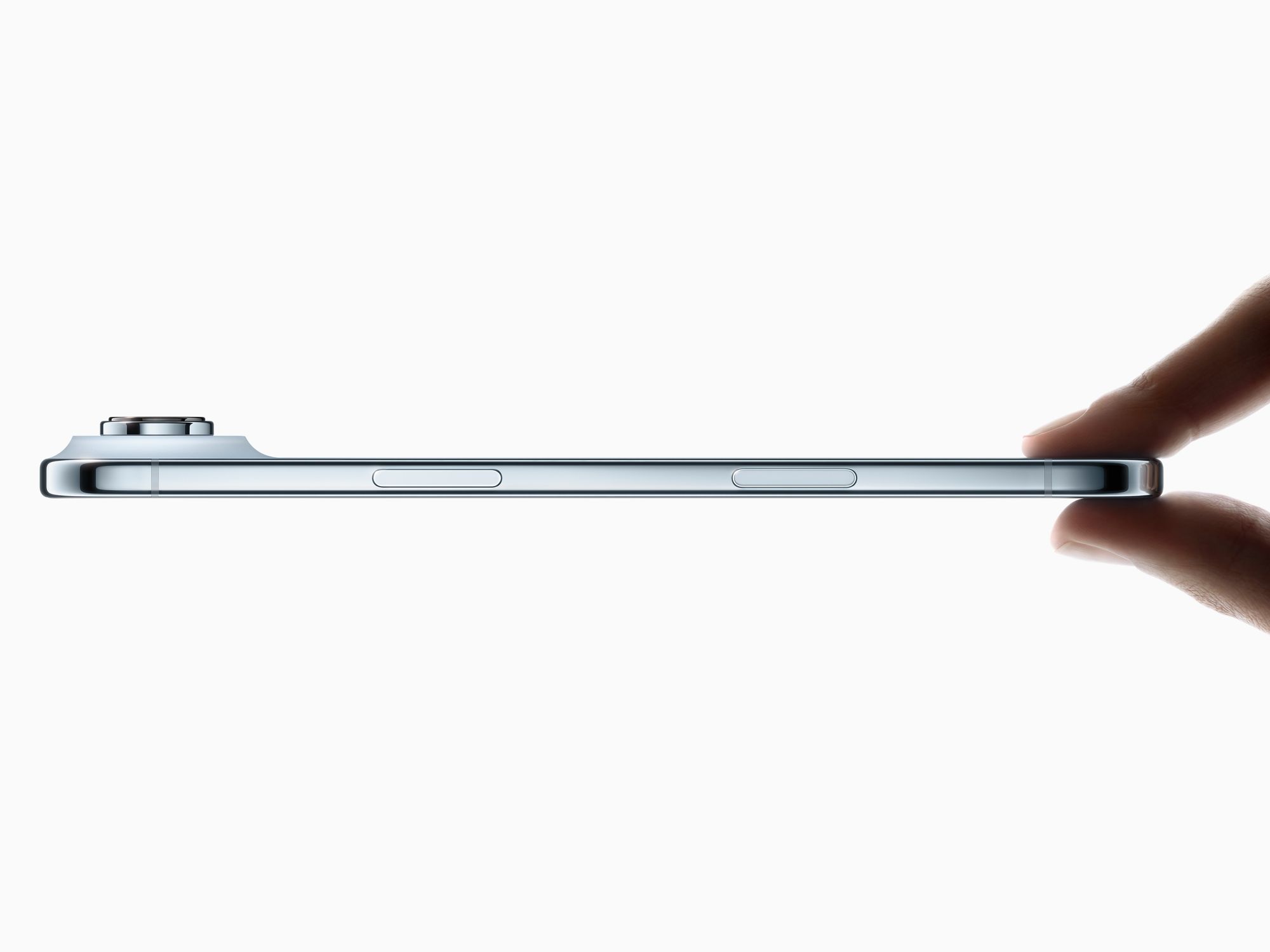 hands hold iPhone 17 Air