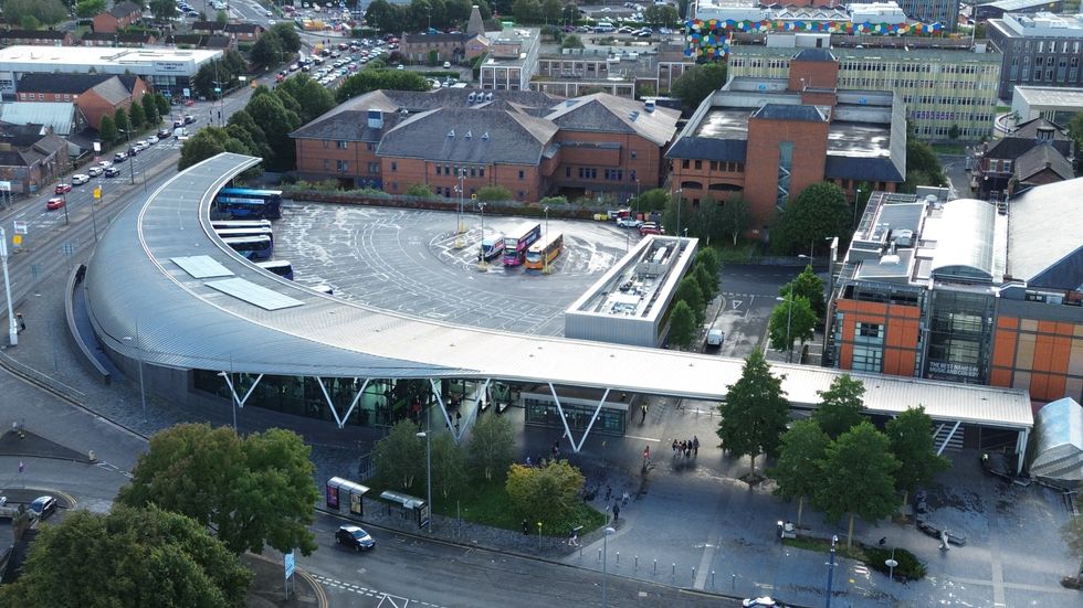 Hanley Bus Station in Stoke-on-Trent
