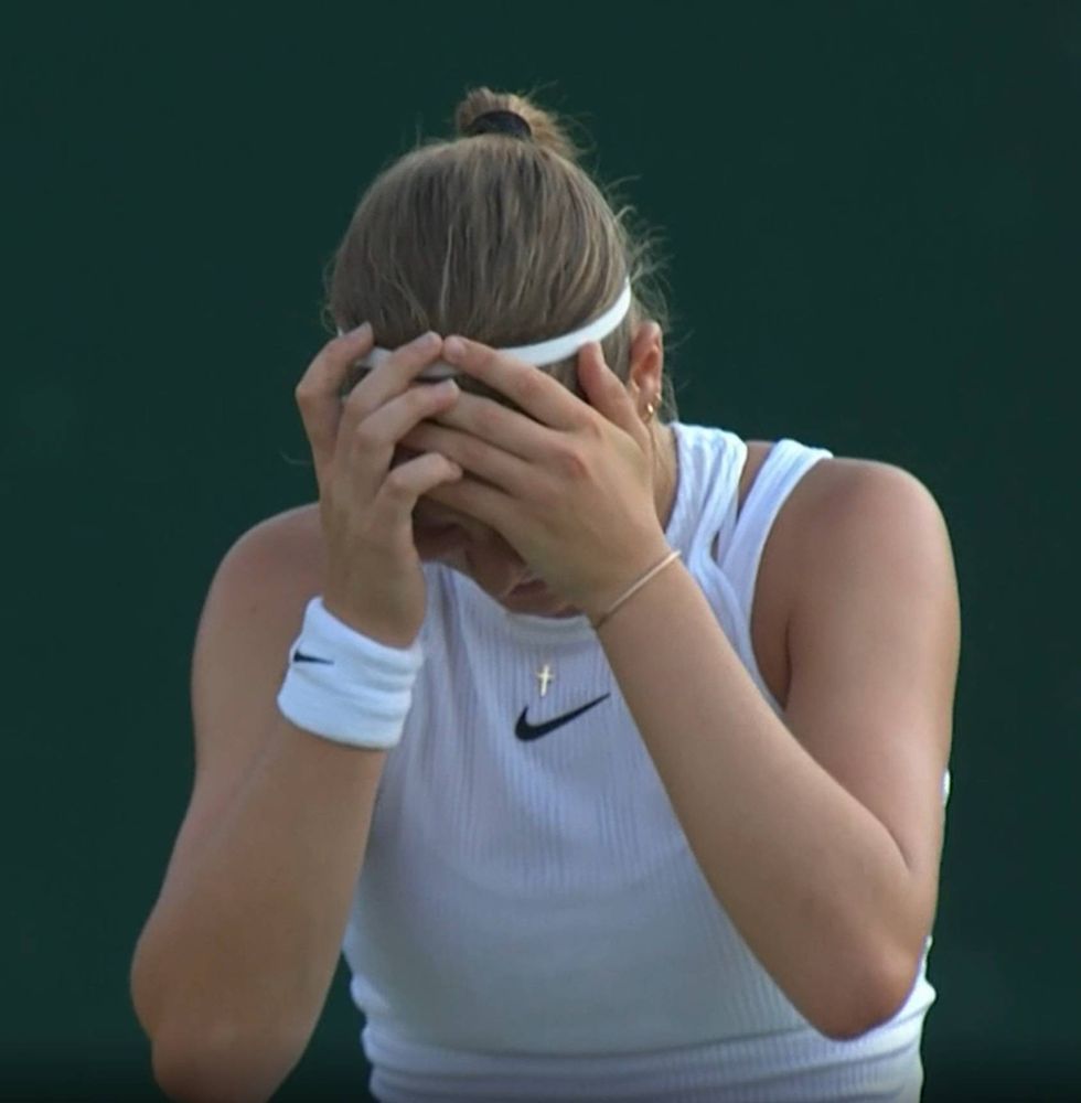 Hannah Klugman burst into tears after her win