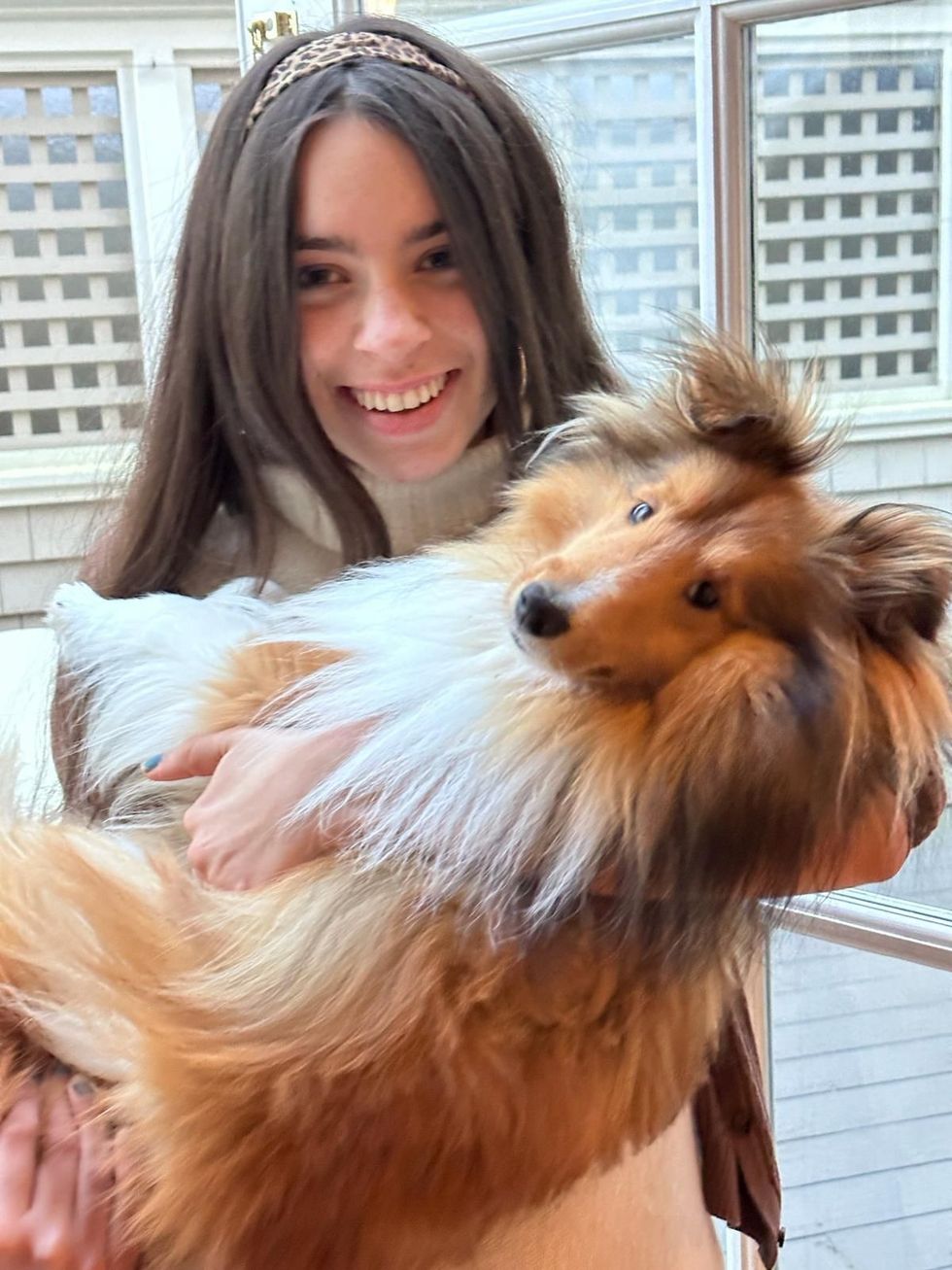 Hannah Lynch and dog