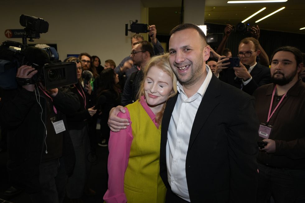 Hannah Spencer and Zack Polanski