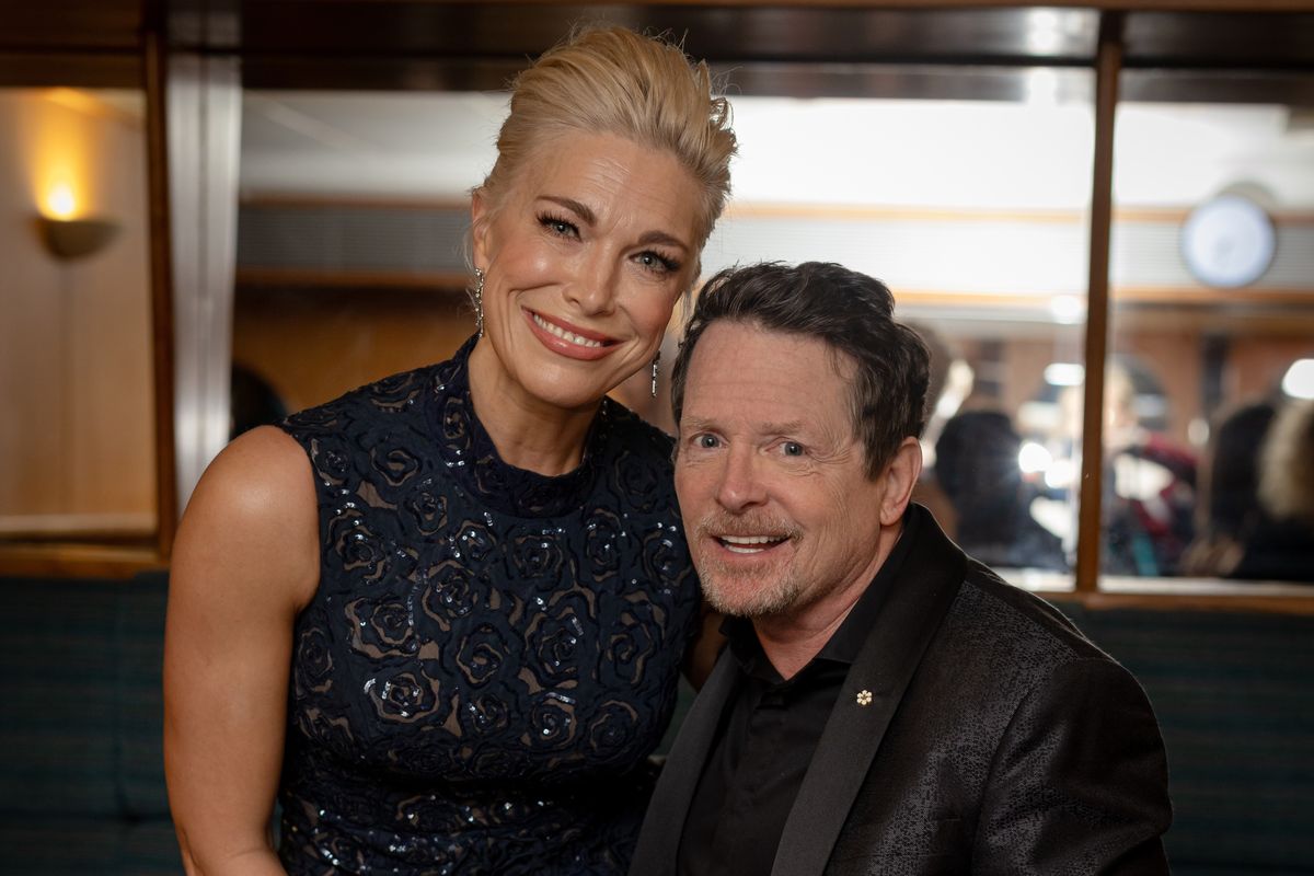 Hannah Waddingham and Michael J Fox