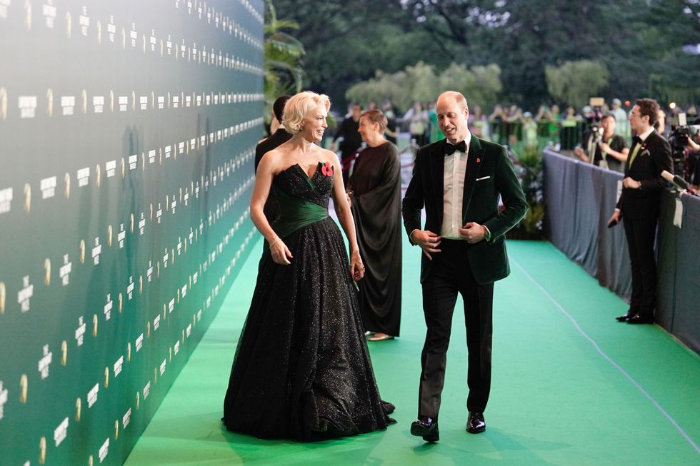 Hannah Waddingham and Prince William