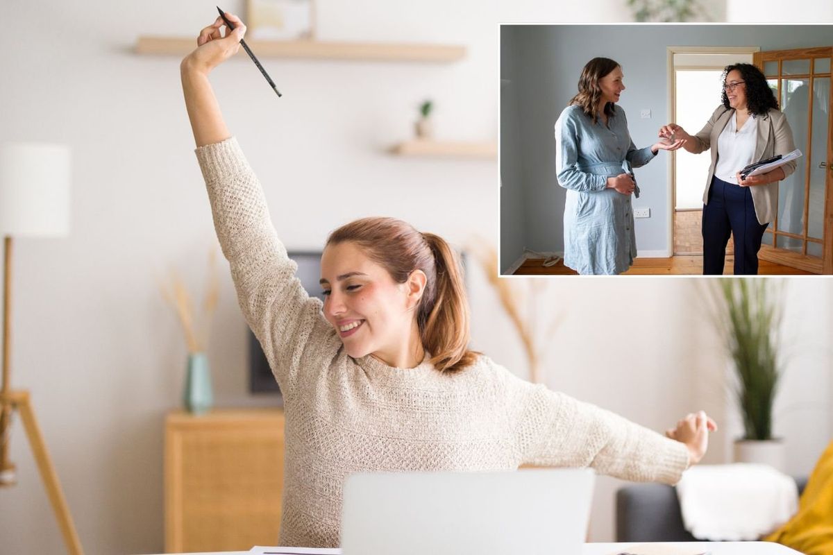 Happy mortgage holder