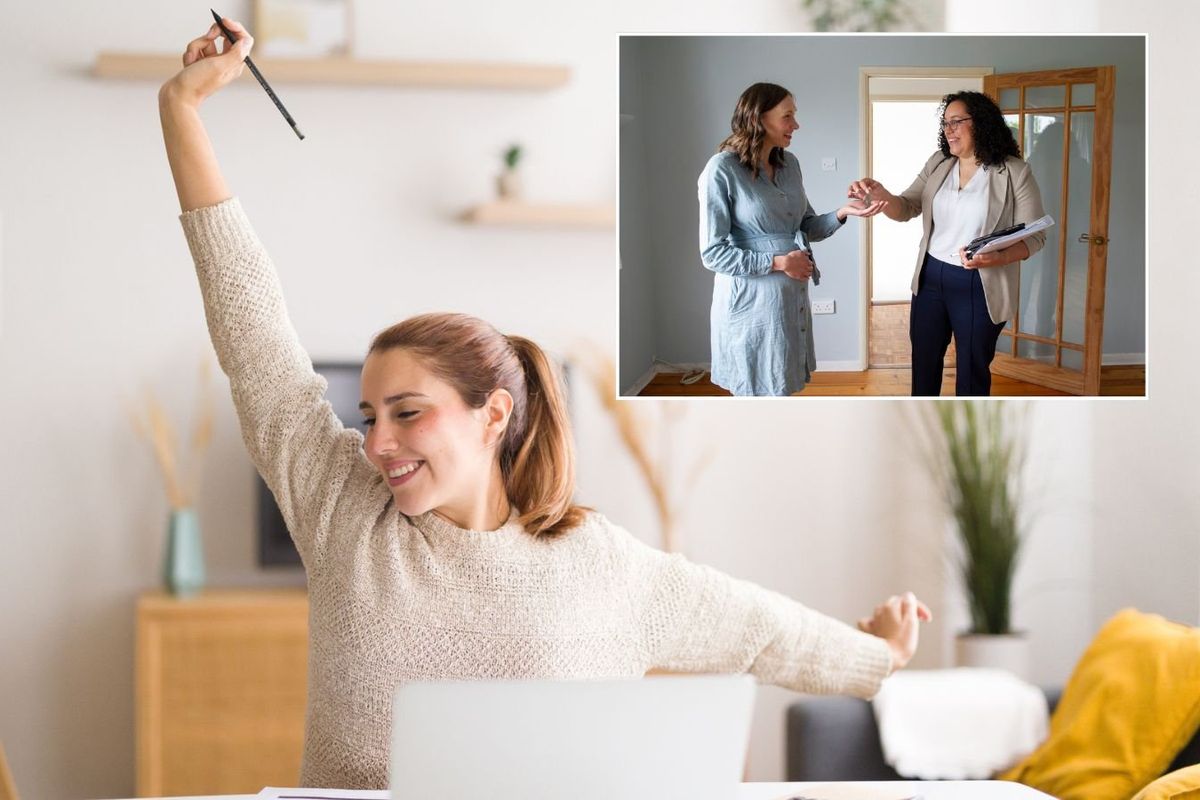 Happy mortgage holder